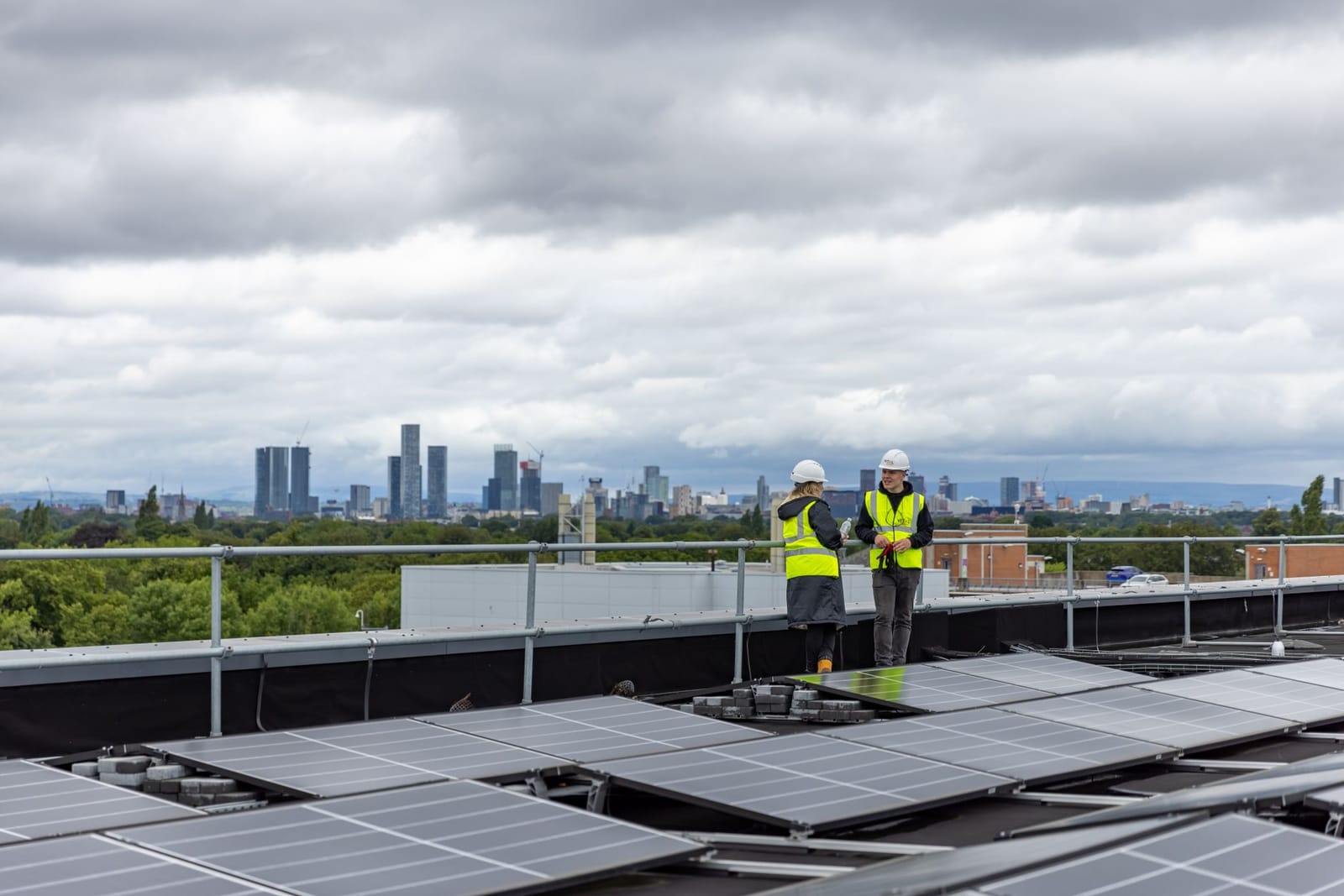 Distribution warehouse with rooftop solar array